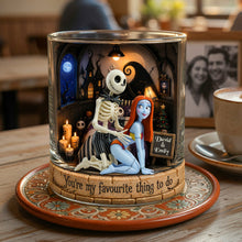 Load image into Gallery viewer, You're My Favourite Thing to Do - Funny Couple Round Glass - Personalized Gifts for Couples
