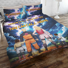 Load image into Gallery viewer, Custom Family Anime Quilt Bed Set - Personalized Home Gift Blanket PopCulturePrints
