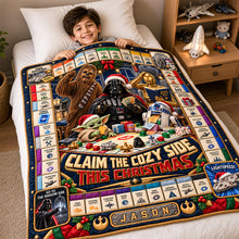 Load image into Gallery viewer, Claim the Cozy Side This Christmas - Personalized Space Adventure Blanket Blanket PopCulturePrints
