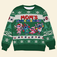 Load image into Gallery viewer, Personalized Ugly Christmas Sweater for Mom - Mom&#39;s Little Mischief Ugly Christmas Sweater PopCulturePrints
