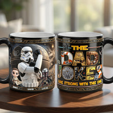 Load image into Gallery viewer, "The Dad Jokes Are Strong with This One" - Fun Dad Magic Mug, Personalized Gift for Dads, Grandpas, and Anyone Who's a Father Figure Coffee Mug PopCulturePrints
