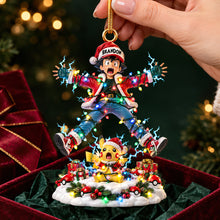Load image into Gallery viewer, Light Up Your Holidays with Lightning Rod - Personalized Acrylic Ornament
