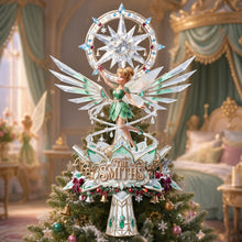 Load image into Gallery viewer, "Bring Magic to Your Christmas!" - Winter Fairy Acrylic Christmas Tree Topper - Personalized Gift for Everyone Ornament PopCulturePrints
