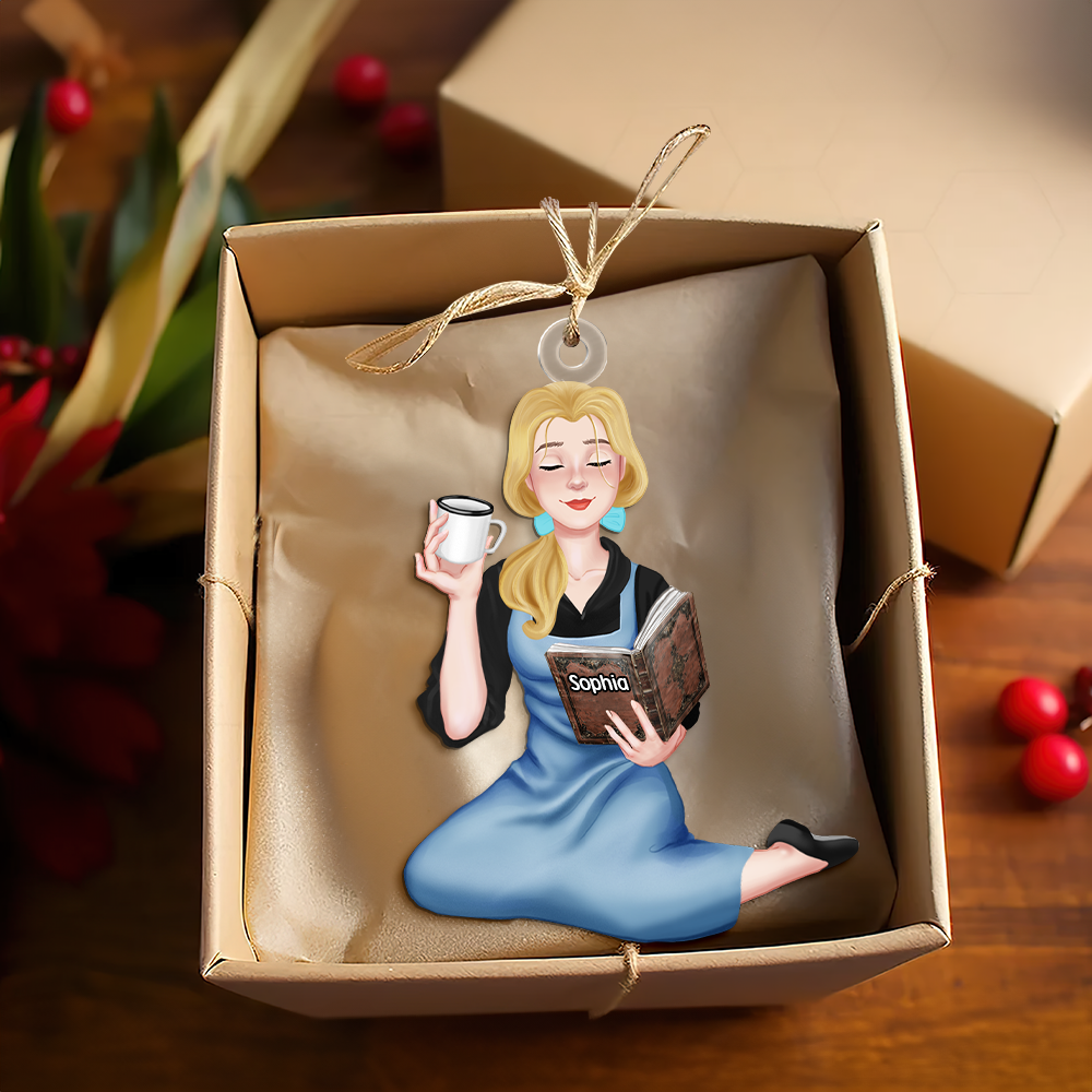 Customizable Christmas Ornament for Book Lovers Ornament PopCulturePrints