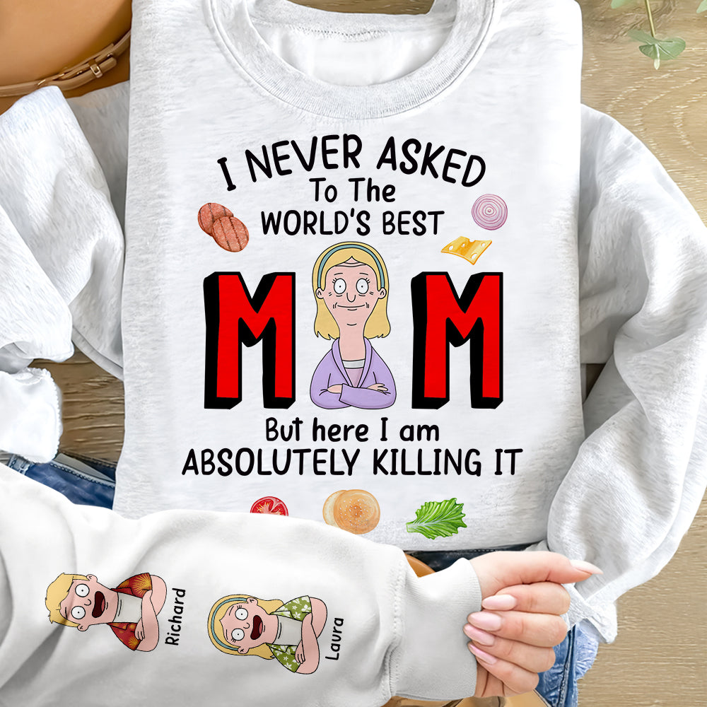 I Never Asked to Be The World's Best Mom - Personalized Shirt for Mom, Gift for Grandma AOP Products PopCulturePrints