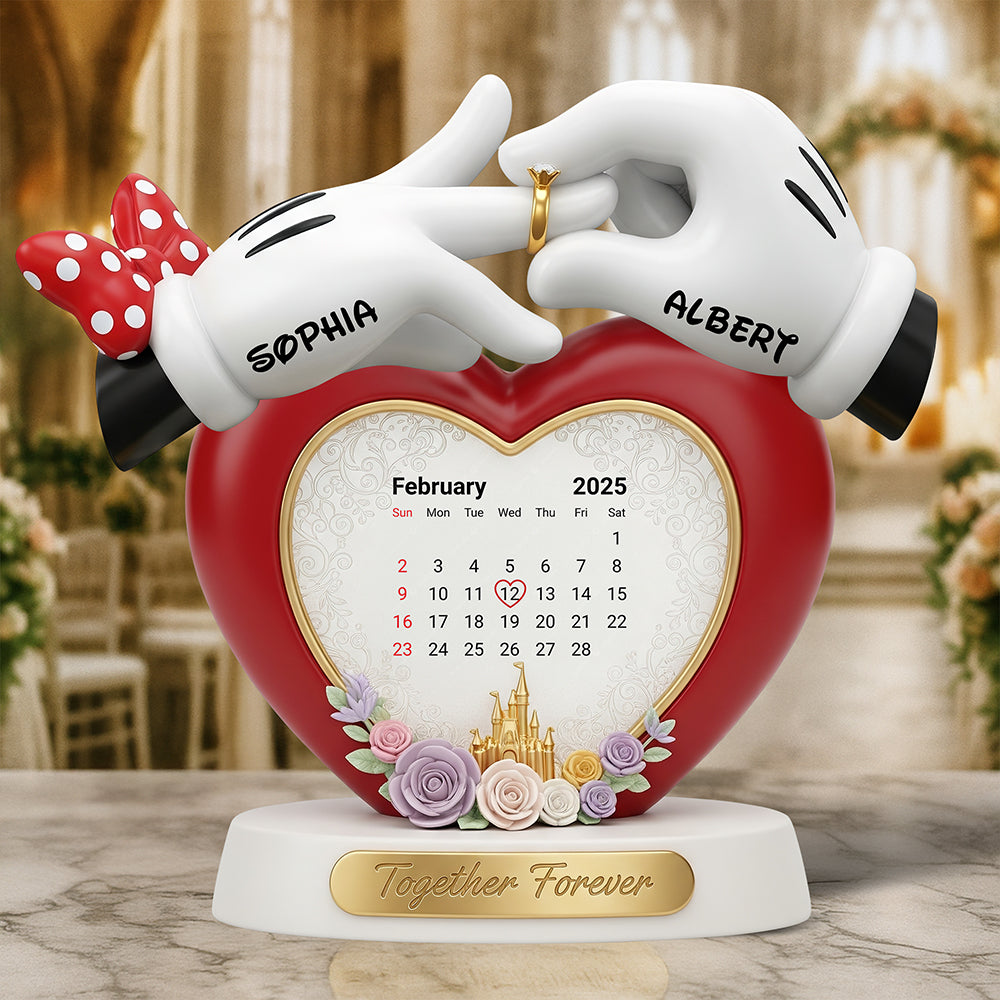 Together Forever - Personalized Sweet Love Story Acrylic Plaque for Couples Shaped Plaques PopCulturePrints