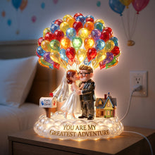 Load image into Gallery viewer, You Are My Greatest Adventure - Personalized Acrylic Light Box for Couples
