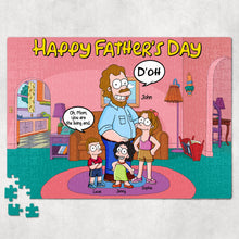 Load image into Gallery viewer, &quot;Celebrate Dad with a Fun Puzzle!&quot; - Personalized Jigsaw Puzzle - Gift for Fathers, Dads, Grandfathers, and Family Jigsaw Puzzles PopCulturePrints
