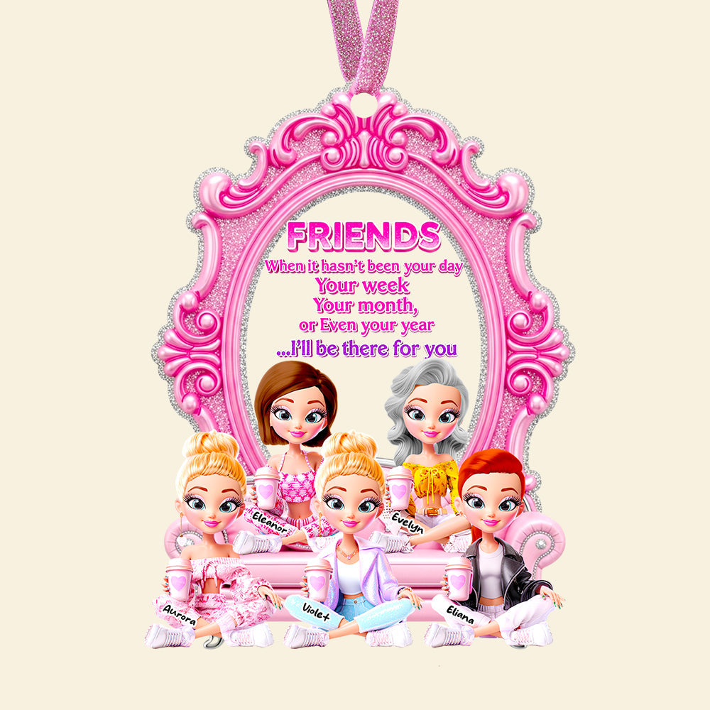 "Friends Forever - Personalized Christmas Ornament for Besties" Ornament PopCulturePrints