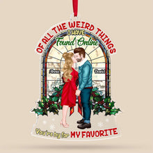 Load image into Gallery viewer, Personalized Christmas Ornament for Couples - Unique Valentine&#39;s Day Gifts Ornament PopCulturePrints
