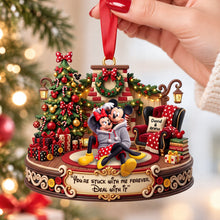 Load image into Gallery viewer, Stuck On You Christmas Ornament - Personalized Gifts For Couple 07TOQN230926 Ornament PopCulturePrints
