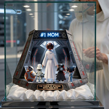 Load image into Gallery viewer, The Force is Strong with This Mom - Universe Mom and Kids Acrylic Plaque - Personalized Gifts for Mother's Day Shaped Plaques PopCulturePrints
