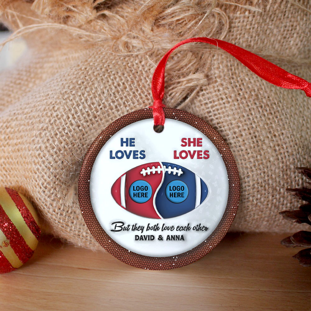 Personalized Family Acrylic Ornament 2024 - Customizable Valentine's Day Gifts Ornament PopCulturePrints