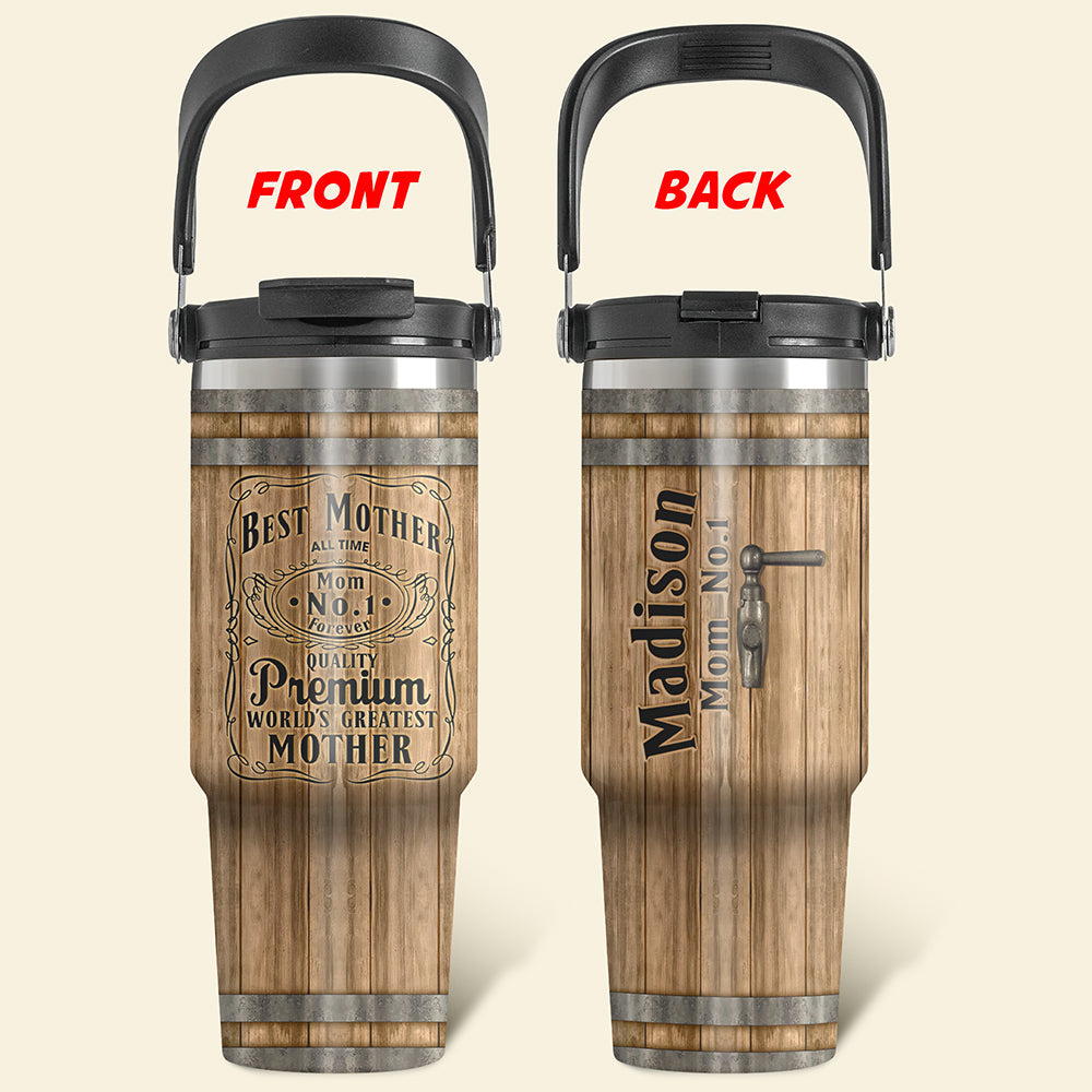Best Mom Ever - Personalized Whiskey Barrel Tumbler for Mom, Grandma, and Loved Ones Tumbler Cup PopCulturePrints