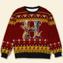 Load image into Gallery viewer, Personalized Wizardry Christmas Sweater - Movie Fan Tribute
