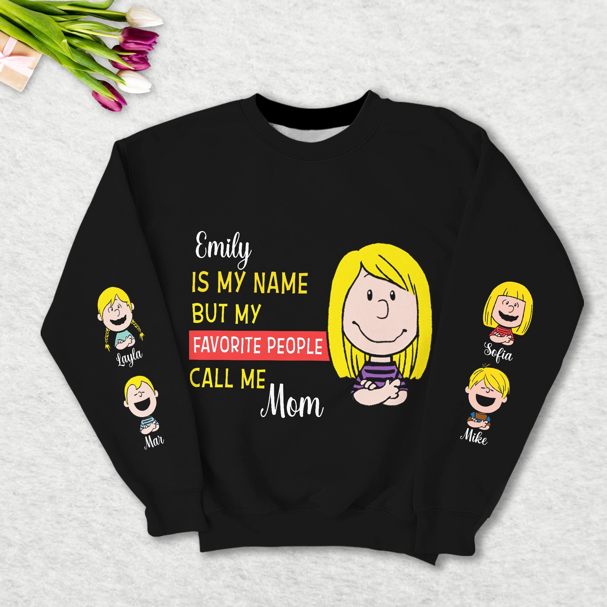 My Favorite People Call Me Mom - Personalized Shirt for Special Moms AOP Products PopCulturePrints