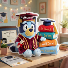 Load image into Gallery viewer, Congrats Graduate Shaped Pillow - Personalized Gift for Graduation Pillow PopCulturePrints
