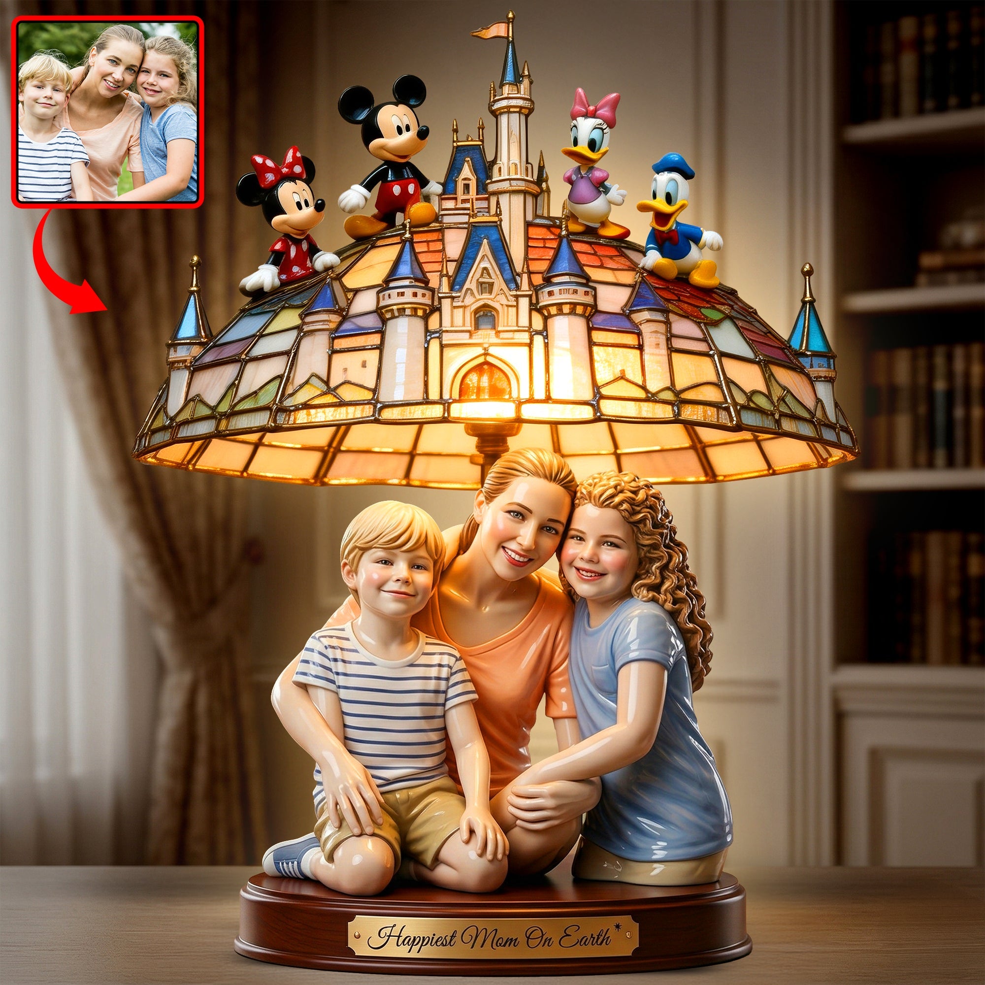 Happiest Mom On Earth - Personalized Mom and Kids Light Box Gifts Light Box PopCulturePrints