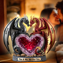 Load image into Gallery viewer, You &amp; Me, We Got This - Fantasy Love Acrylic Light Box - Personalized Gifts For Couples Light Box PopCulturePrints
