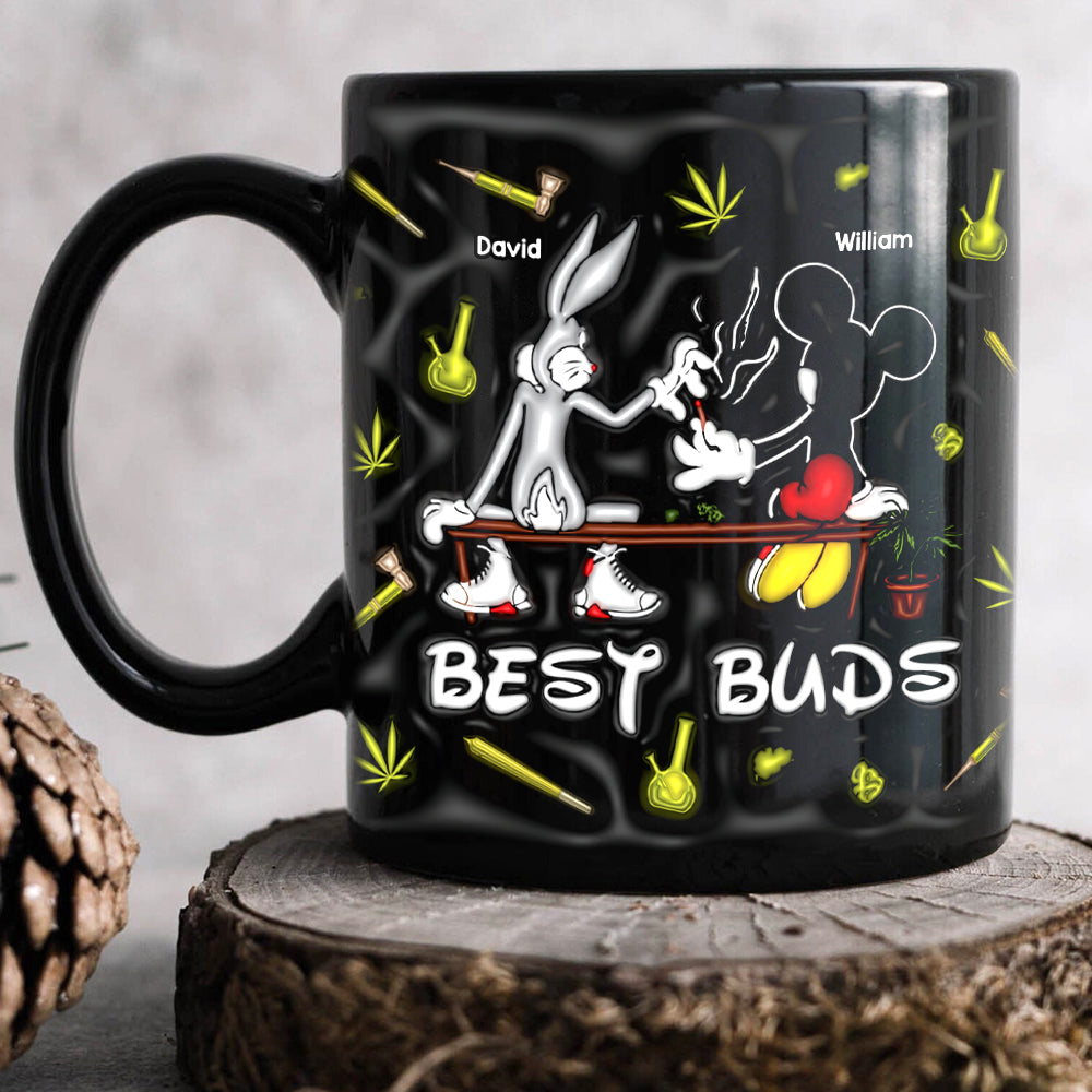 Personalized Best Buds Coffee Mug Coffee Mug PopCulturePrints