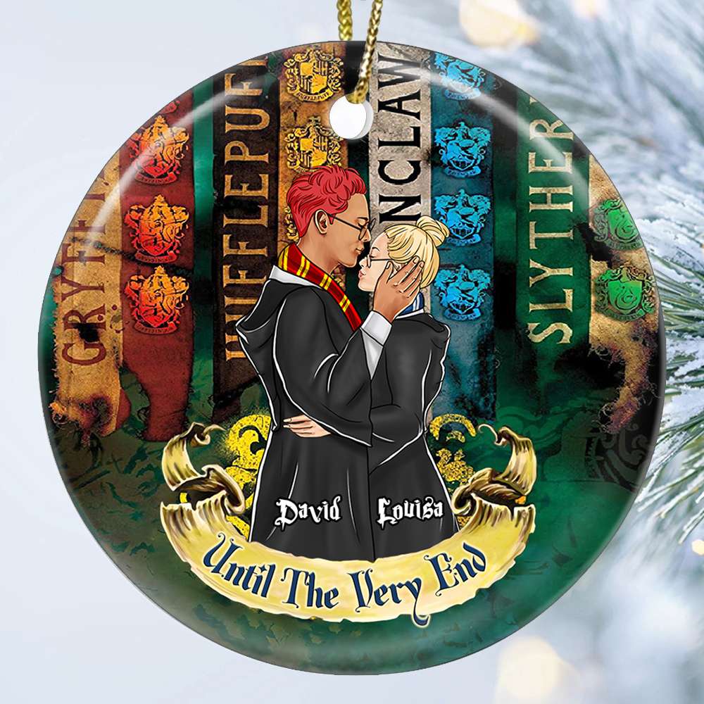 Personalized Wizard Couple Christmas Ornament - Until The Very End