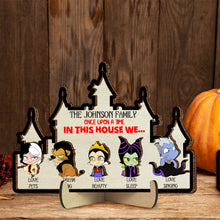 Load image into Gallery viewer, Personalized Magical Family Castle Wood Sign
