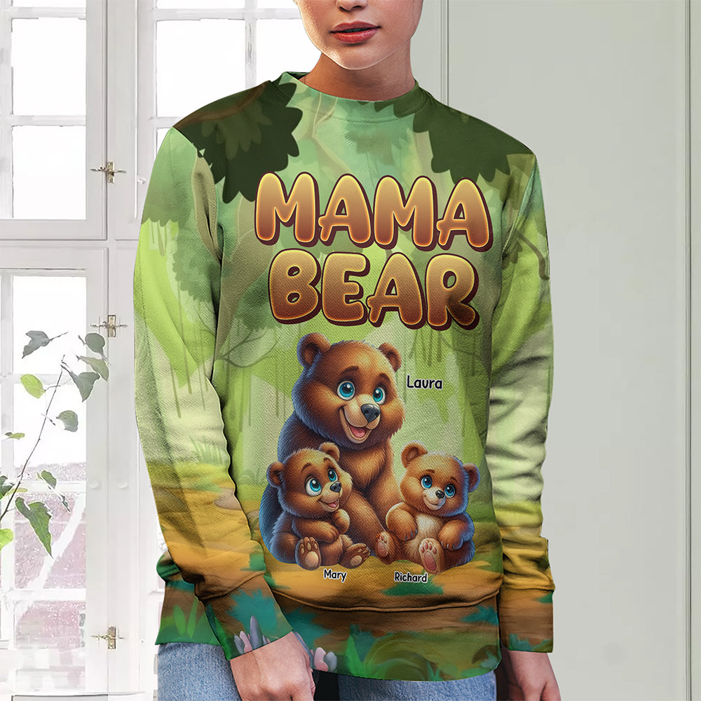 Grandma Bear - Personalized Gift for Grandma and Mom Shirt AOP Products PopCulturePrints