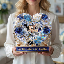 Load image into Gallery viewer, "Our 1st Mother's Day Together" - Stunning Personalized Acrylic Plaque - Perfect Mother's Day Gift for Mom, Grandma, and More Shaped Plaques PopCulturePrints

