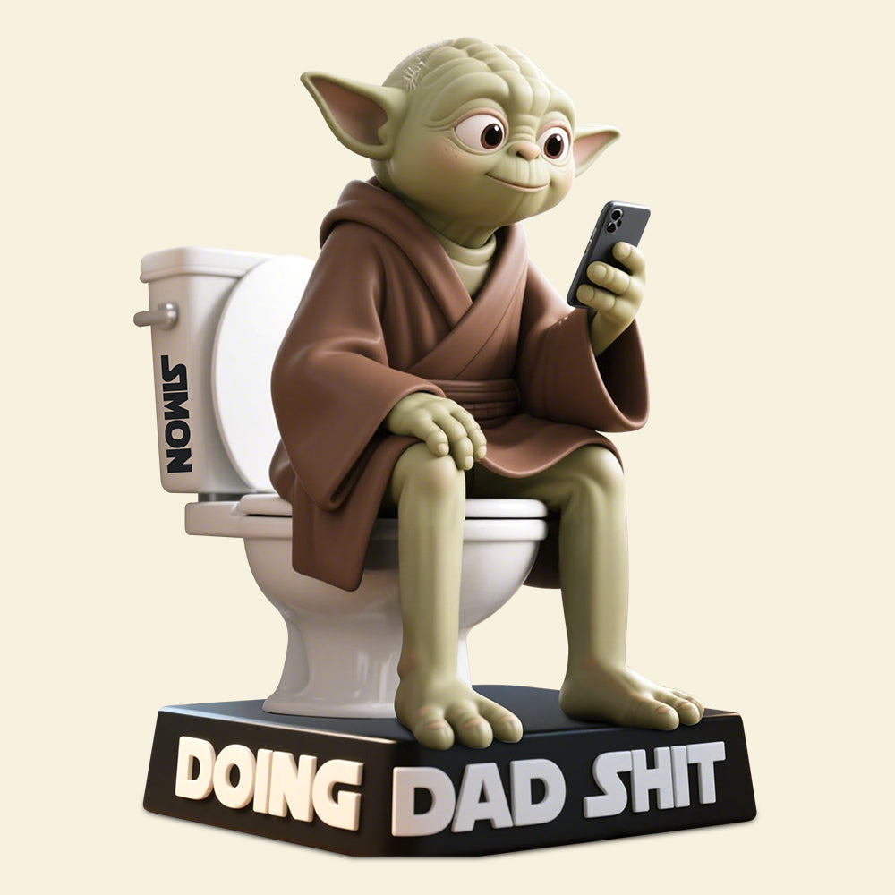 Doing Dad Stuff - Personalized Acrylic Plaque for Dads, Grandpas, and Fathers Shaped Plaques PopCulturePrints