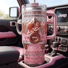 Load image into Gallery viewer, Sassy Sisterhood: Custom Badass Girly Off-road Tumbler - 40oz Handle Mug for Adventurous Sisters
