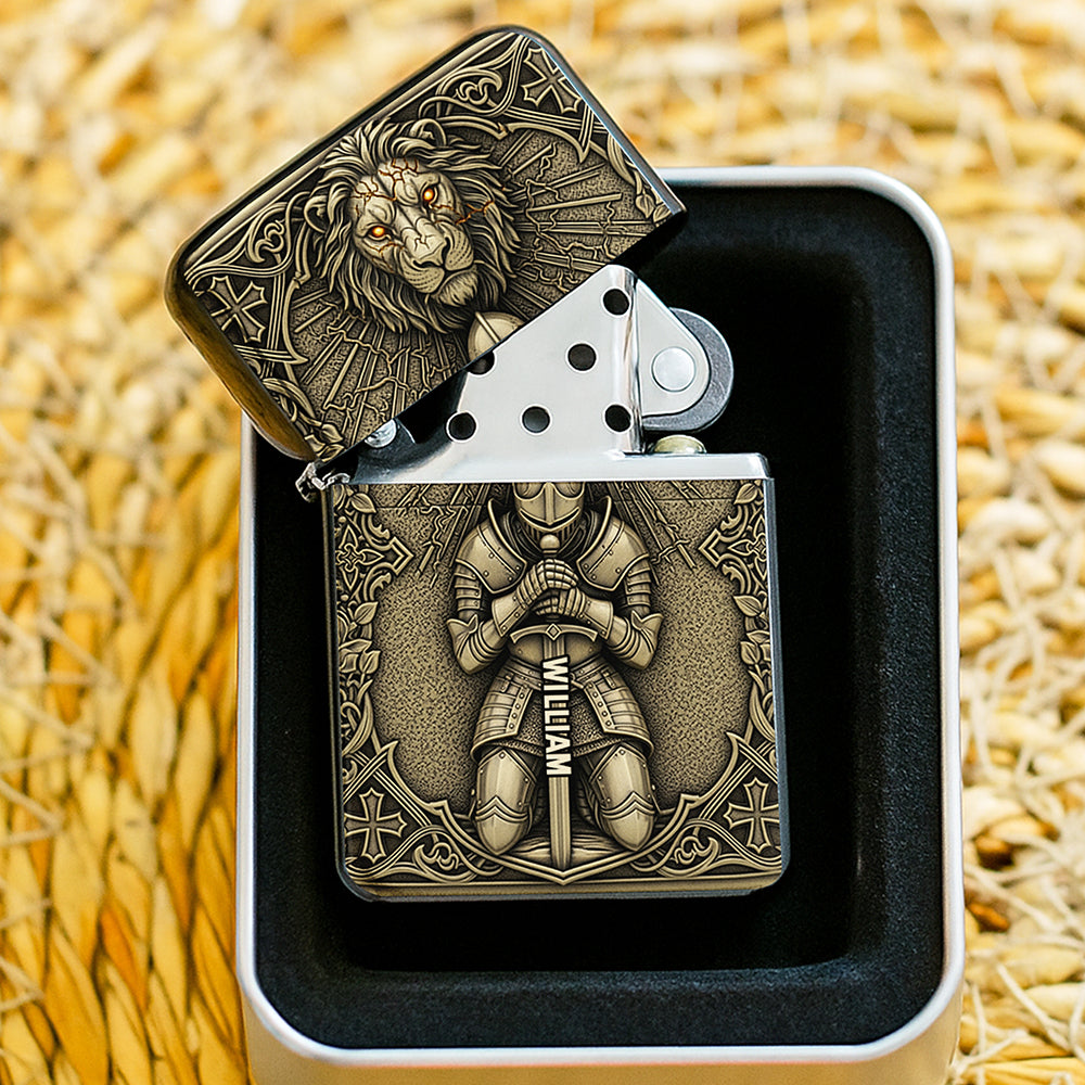 Embrace Your Faith: Knight of Faith Lighter - Personalized Gifts for Christians Lighter PopCulturePrints