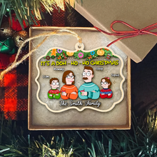 Load image into Gallery viewer, Custom Family Christmas Ornament: Doh-Ho-Ho Design Ornament PopCulturePrints
