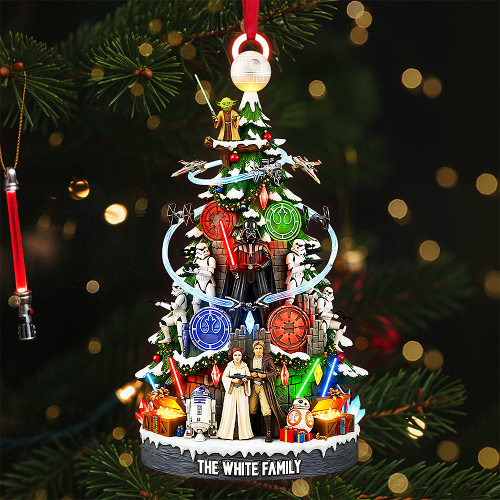 Create Your Own Galaxy Family Ornament - Unique Personalized Gift for Every Family Ornament PopCulturePrints