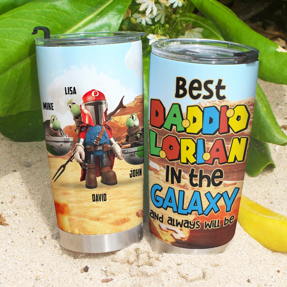 Best Daddio Lorian in the Galaxy Personalized Tumbler