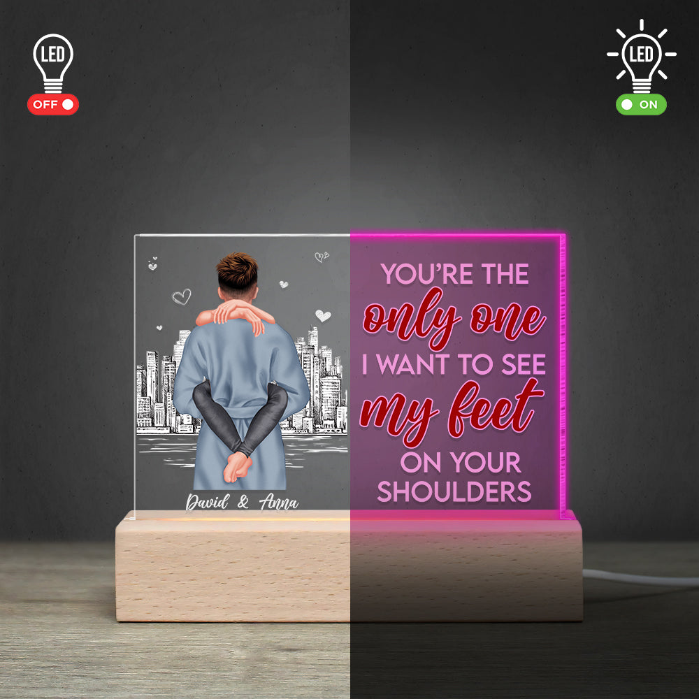 Personalized LED Light for Couples - You're The Only One Led Night Light PopCulturePrints