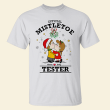 Load image into Gallery viewer, Customizable Couple Sweatshirt - Kissing Under Mistletoe
