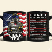 Load image into Gallery viewer, "Super Earth Approved!" - Customizable Freedom Squad 250th Anniversary Black Mug - Perfect Gift for Game Lovers Coffee Mug PopCulturePrints
