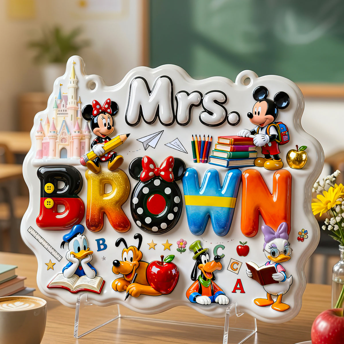 Cute Alphabet Welcome Classroom Sign - Personalized Gift for Teachers