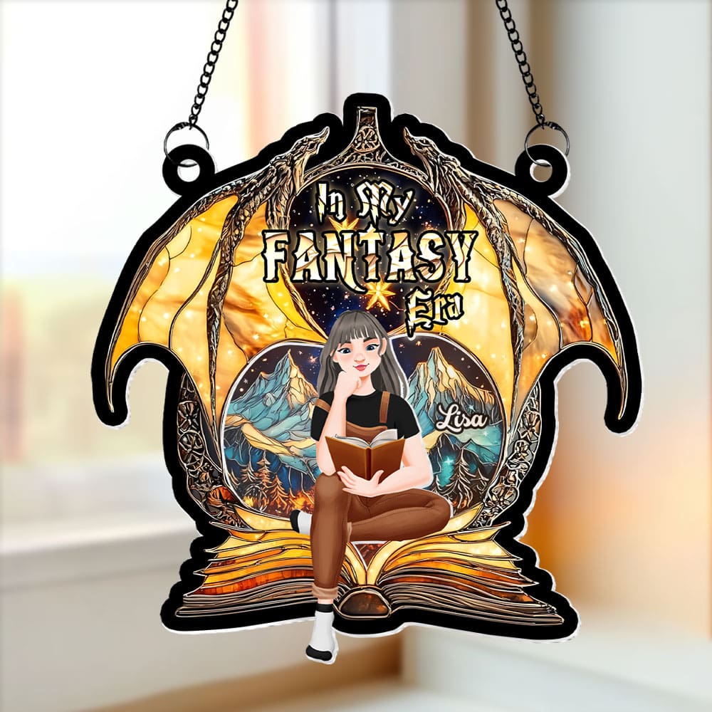 Personalized Fantasy Book Lover Suncatcher Ornament Ornament PopCulturePrints