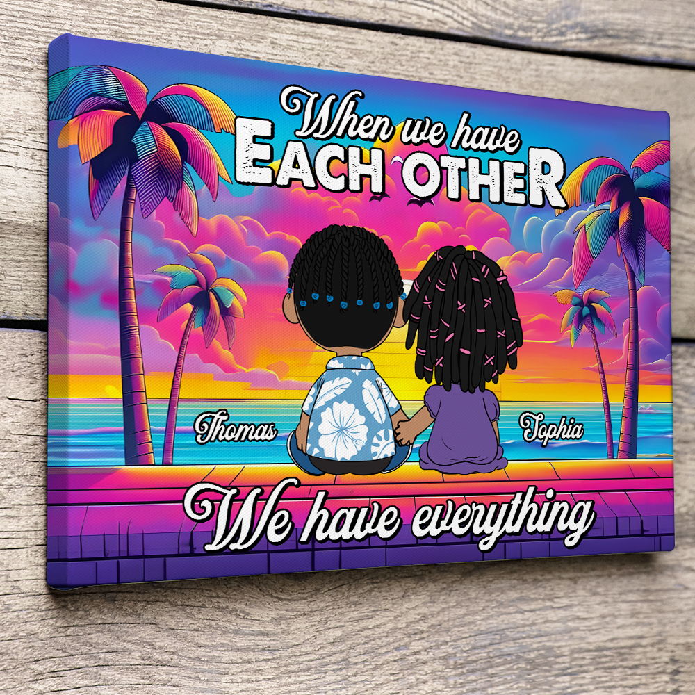 Personalized Couple Canvas Print - A Perfect Gift for Lovebirds Poster & Canvas PopCulturePrints