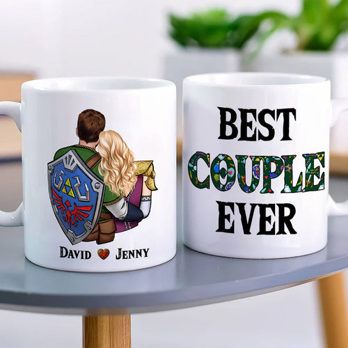Personalized Best Couple Ever Coffee Mug | Romantic Valentine's Day Gifts Coffee Mug PopCulturePrints