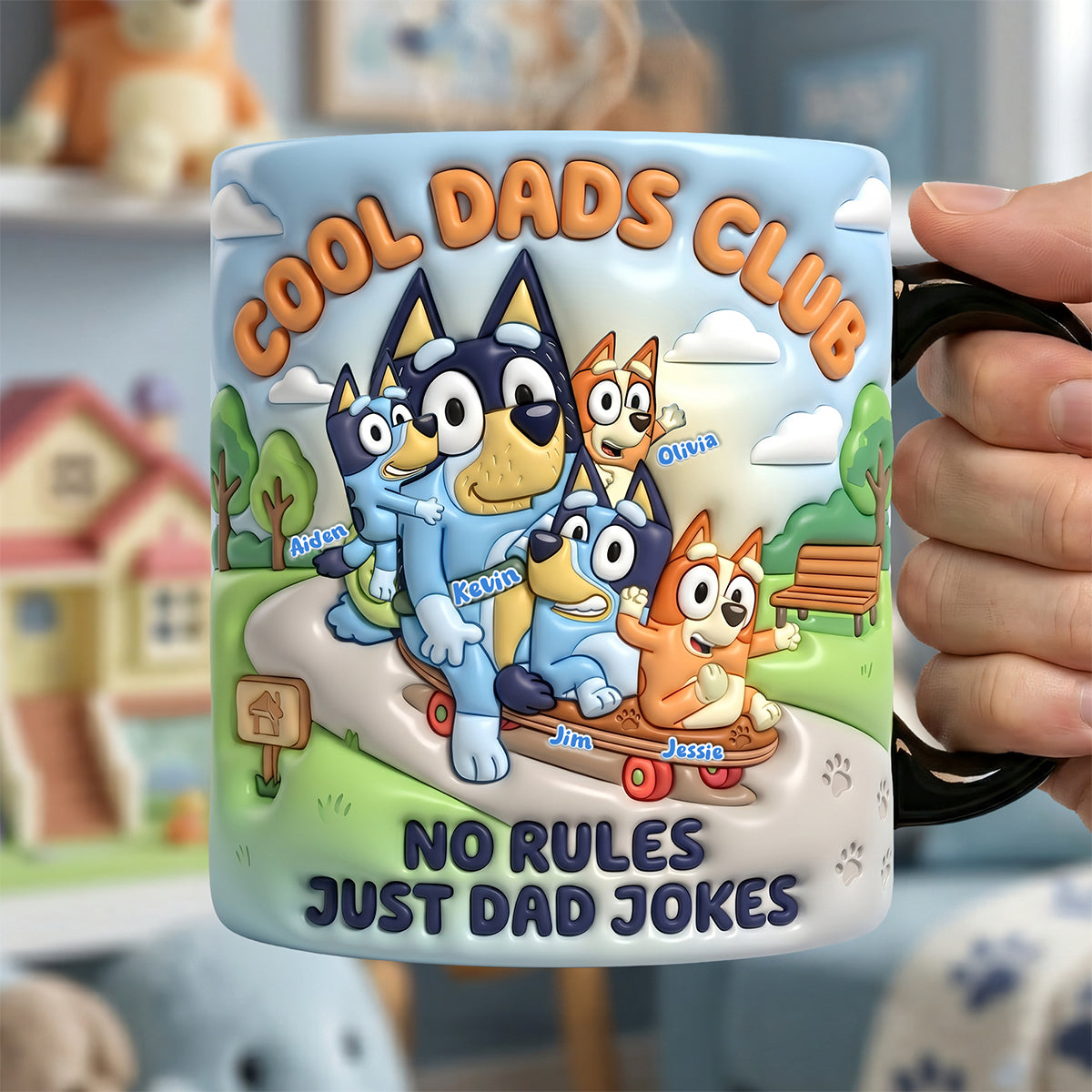 Cool Dads Club Magic Coffee Mug - Personalized Gift for Cool Dads Coffee Mug PopCulturePrints