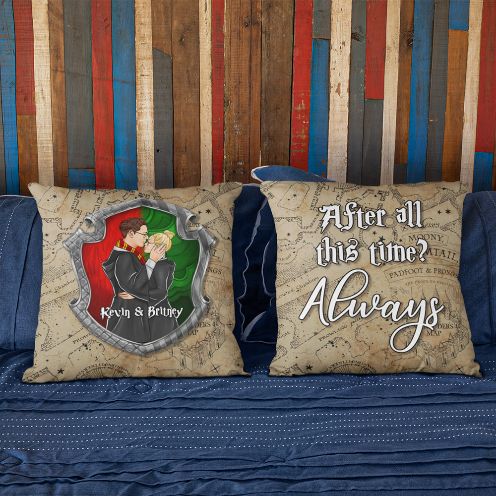 Personalized Magical Couple Pillow Gift - Unique Design for Valentine's Day Gifts Pillow PopCulturePrints