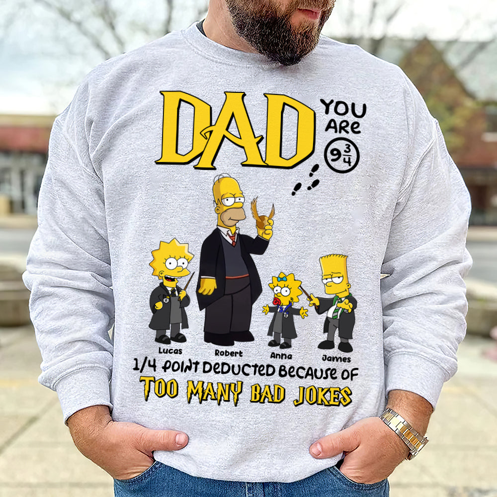 Funny Dad Shirt - Personalized Family Wizard Design