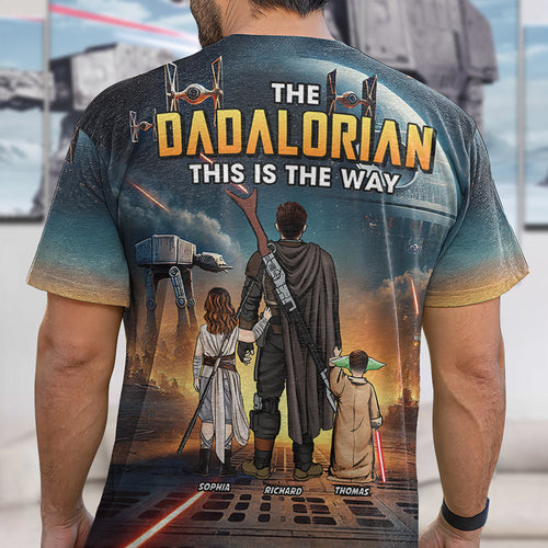 This Is The Way - Personalized Dad Shirt AOP Products PopCulturePrints