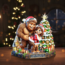 Load image into Gallery viewer, Personalized Christmas Gift for Couples - I Like Big Butts and I Cannot Lie Plaque Shaped Plaques PopCulturePrints
