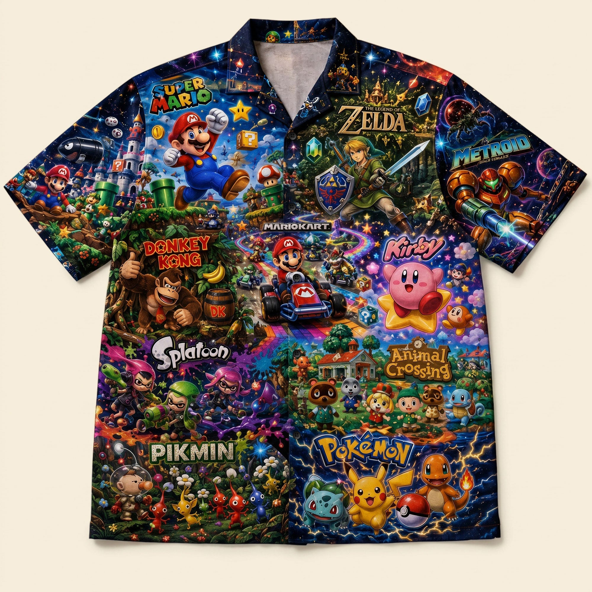 “Celebrate Your Gaming Passion!” - Gaming Universe Hawaiian Shirt - Personalized Gift for Gamers