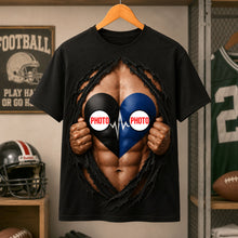 Load image into Gallery viewer, Funny Ultimate House Divided Rivalry Ripped Muscle Heart 3D Shirt - Personalized Gifts For Sport Lovers 04ohdh150726 AOP Products PopCulturePrints
