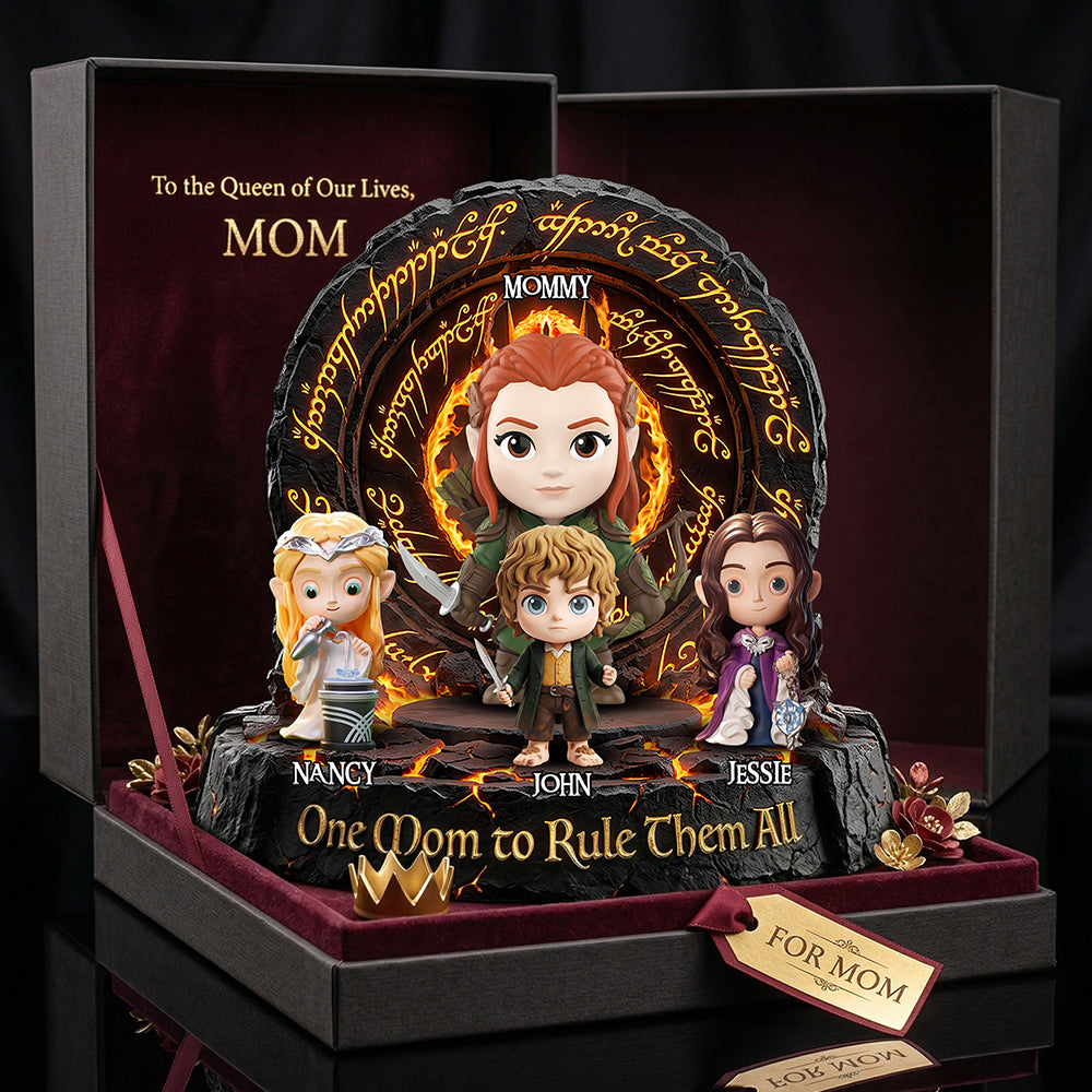 "One Mom to Rule Them All" - Personalized Acrylic Plaque - Perfect Gift for Mom, Grandma, and More! Shaped Plaques PopCulturePrints