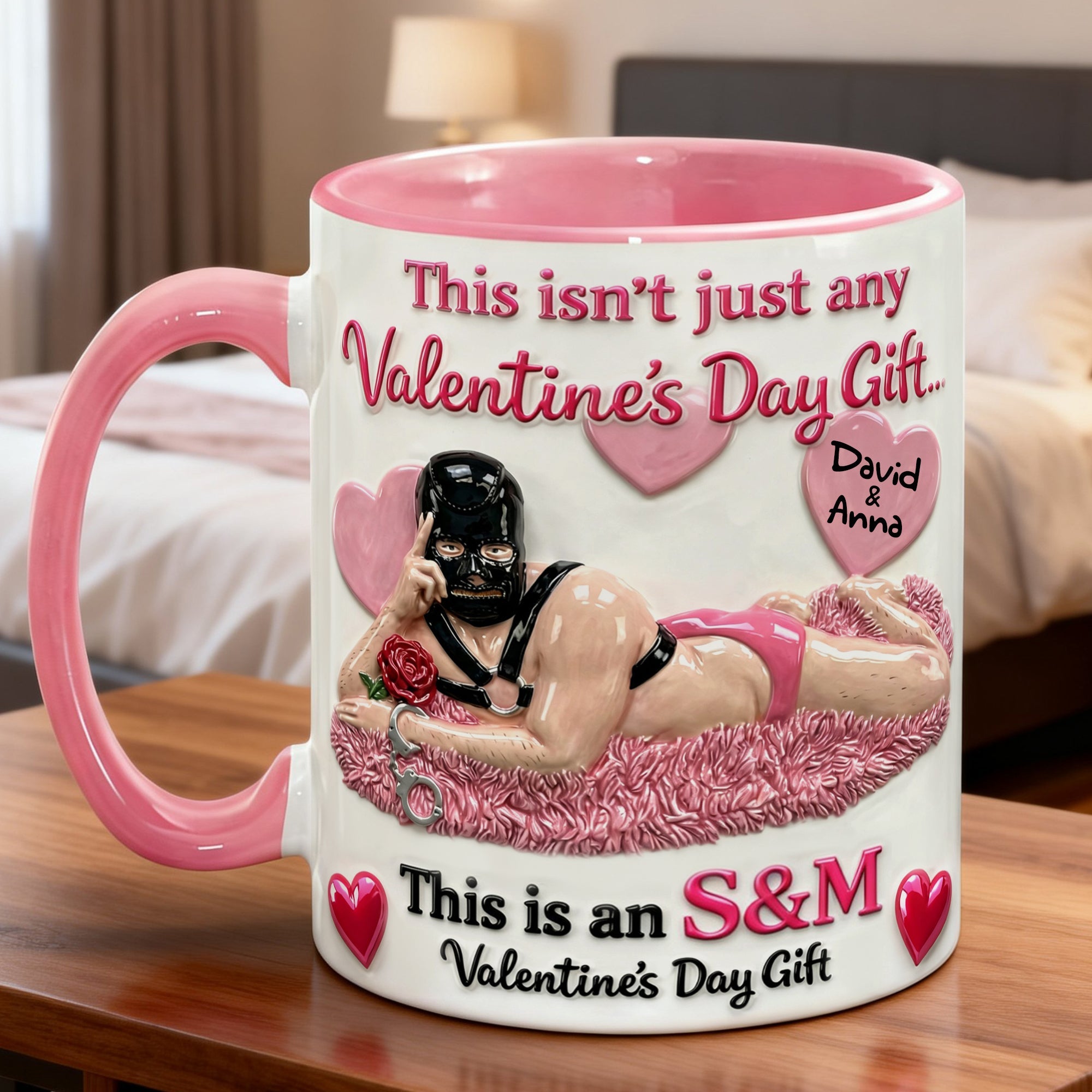 This isn't just any Valentine's Day Gift - Naughty Personalized Mug for Couples Coffee Mug PopCulturePrints